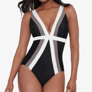 Miraclesuit Spectra Trilogy One Piece Swimsuit (Size 10)